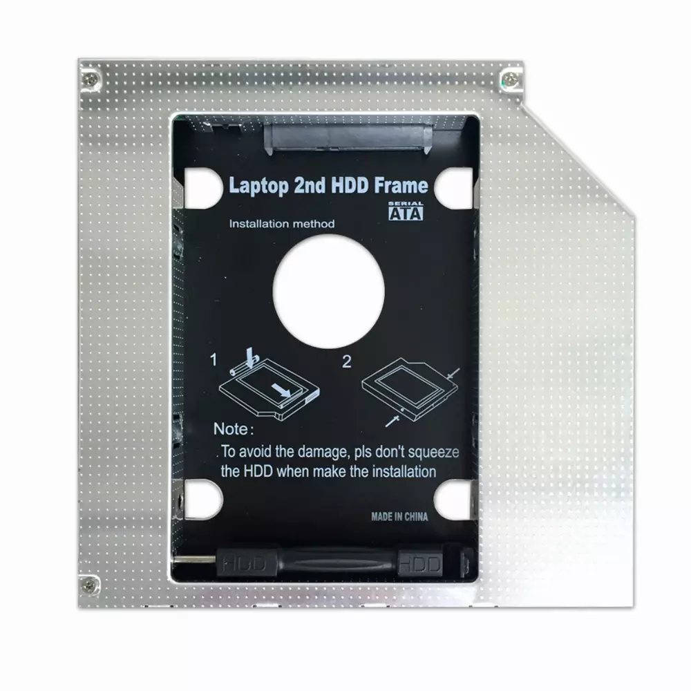 Makki кади за лаптоп Laptop Caddy 12.7mm SATA3 with LED/switch MAKKI-CADDY-127-LS