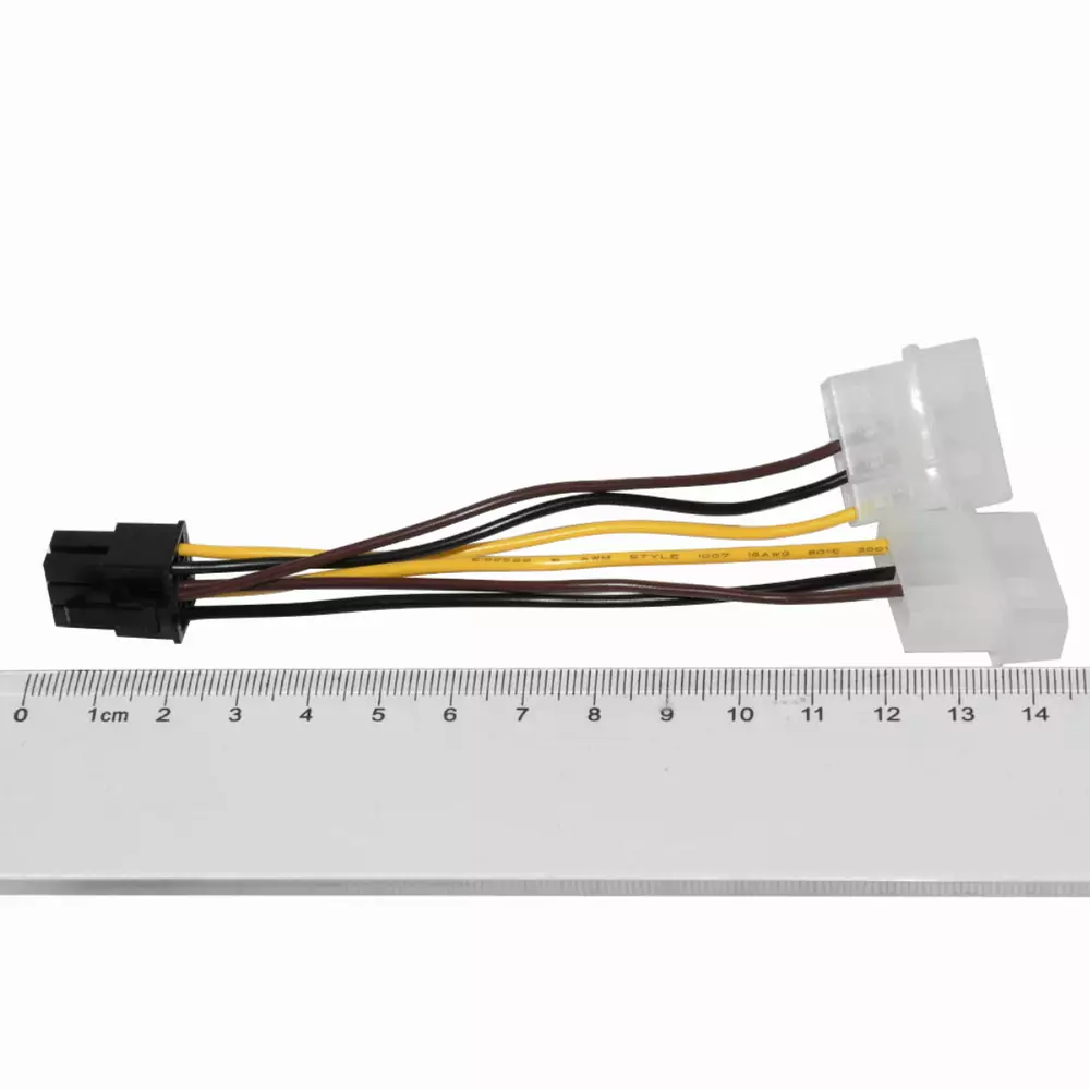Makki Адаптер Adapter 2xMolex to 6pin PCI-E VGA - MAKKI-CE313-0.15m