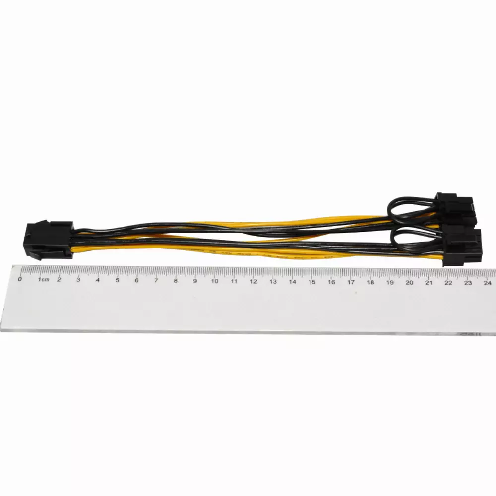 Makki Mining PCI-E Splitter 6pin -> 2x 8pin - MAKKI-CABLE-PCIE6-TO-2x8