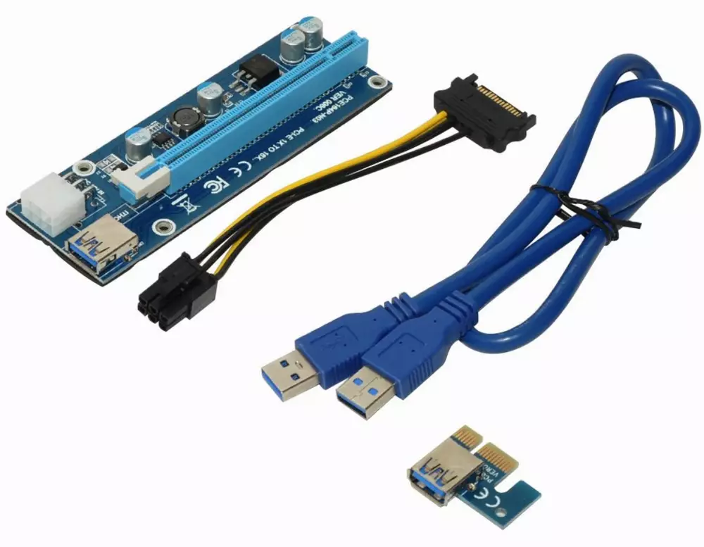 Makki Екстендер MAKKI Mining Riser PCI Express 1x to 16x - 270uf - MAKKI-SR135-270
