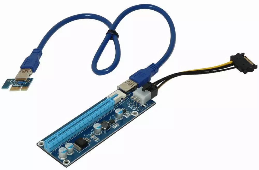 Makki Екстендер MAKKI Mining Riser PCI Express 1x to 16x - 270uf - MAKKI-SR135-270