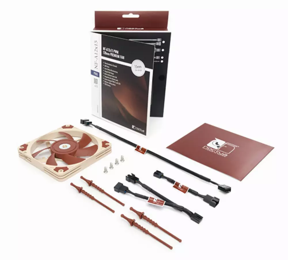 Вентилатор нископрофилен Noctua 120x120x15mm NF-A12x15-PWM