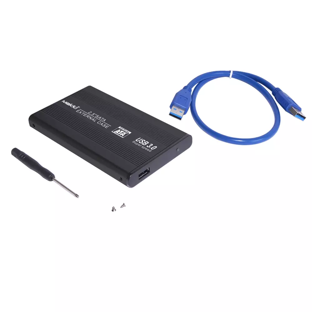 Външна кутия за хард Makki External Case 2.5" SATA USB3.0 Aluminium Black