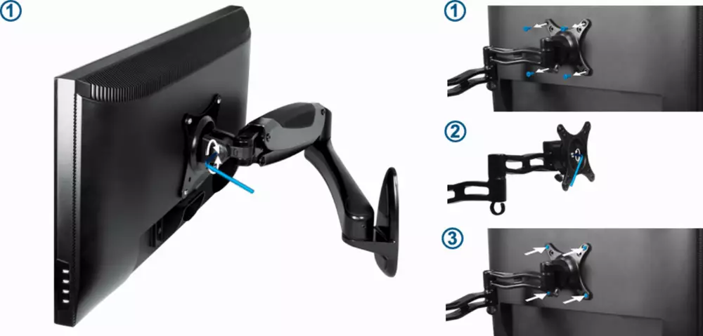 Arctic Стойка за монитор за стена WALL Mount Monitor W1-3D - AEMNT00032A