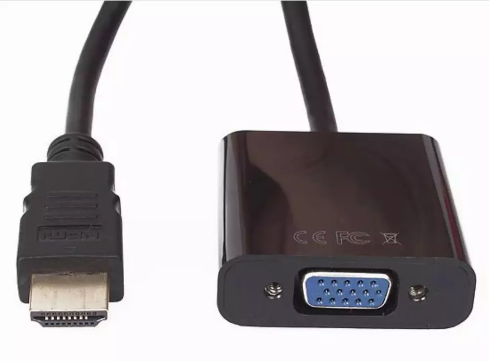 VCom Адаптер Adapter HDMI M to VGA F - CG591-B-0.15m