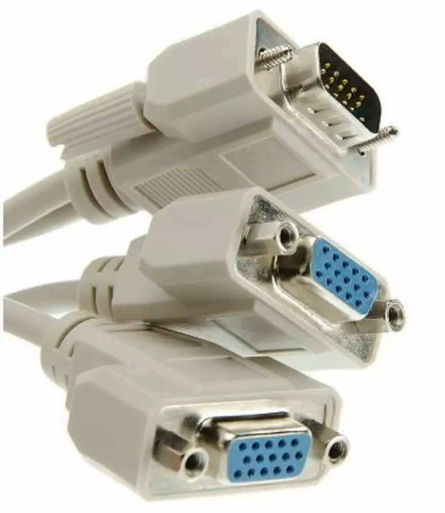 VCom Сплитер VGA splitter HD15 M - 2xHD15 F - CG021-0.2m