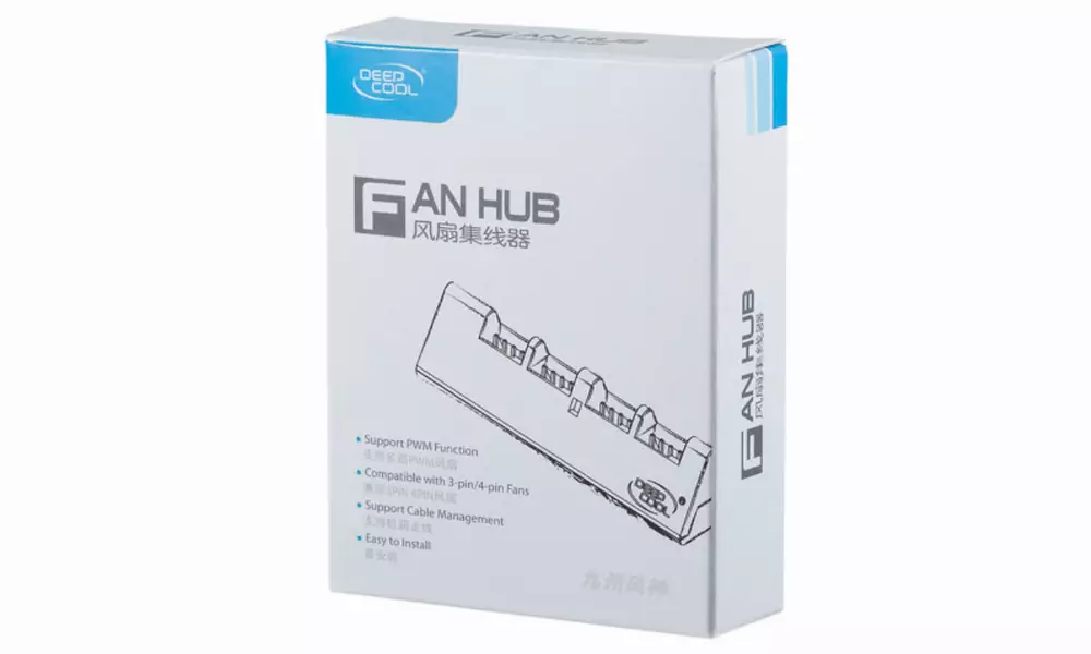 Разклонител за вентилатори DeepCool HUB 4 fans PWM/3pin