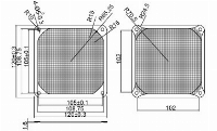 Филтър Evercool Metal Black - 120mm