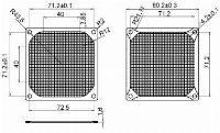 Филтър Evercool Metal Black - 80mm
