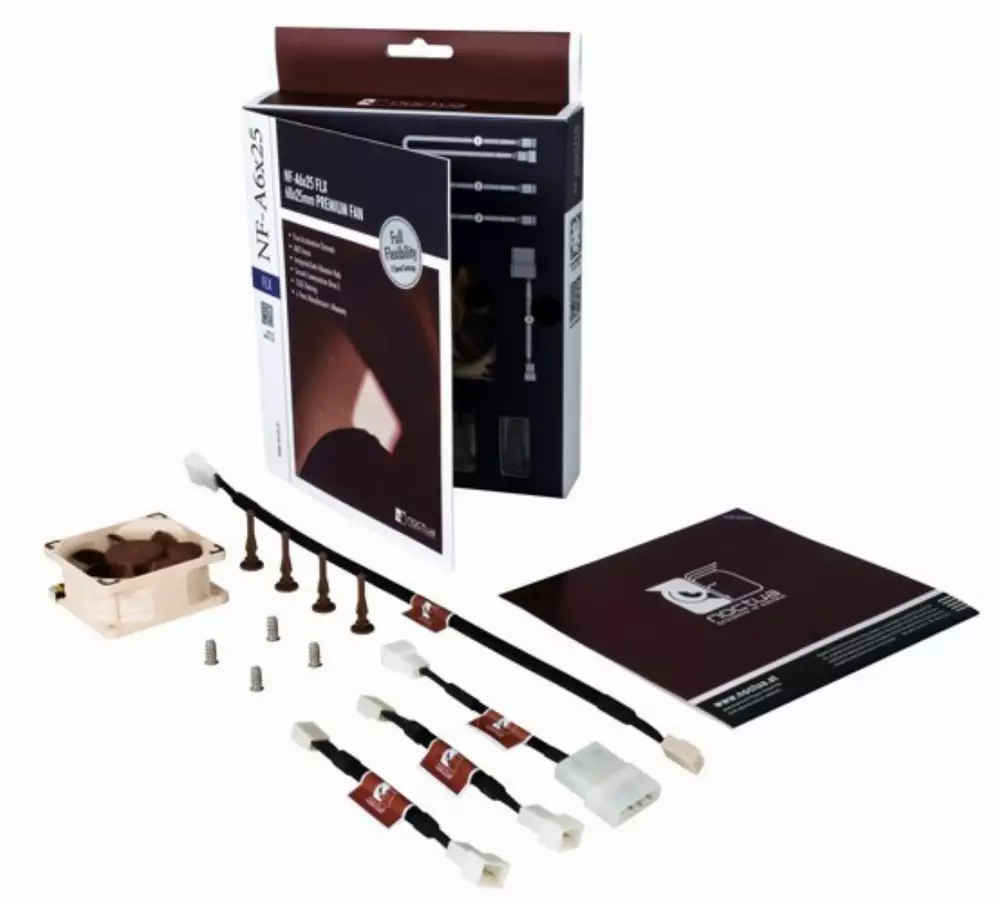 Вентилатор Noctua 60x60x25mm 3000/2400/1600rpm NF-A6x25 FLX