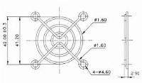 Решетка за вентилатор Evercool Metal - 80mm
