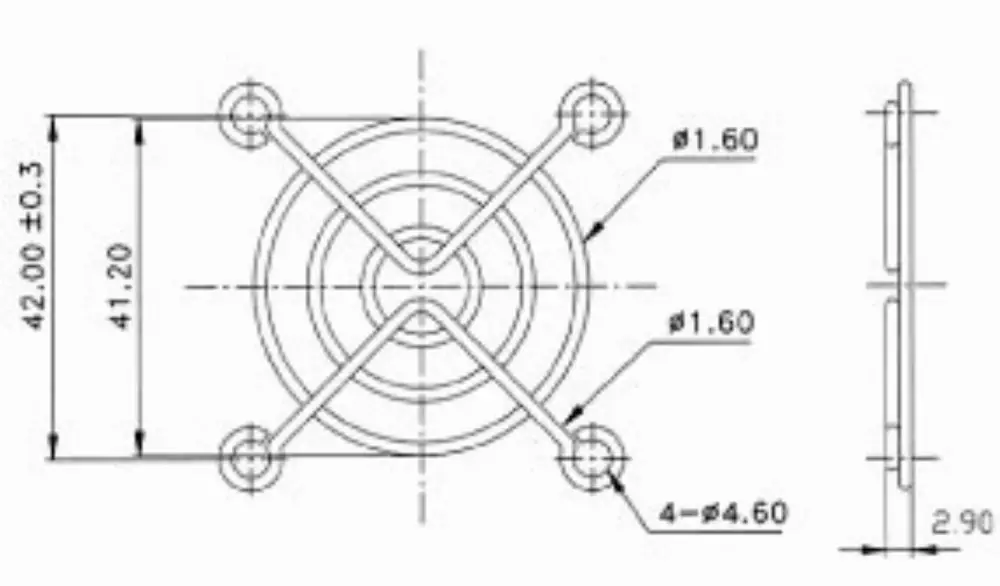 Решетка за вентилатор Evercool Metal - 80mm