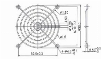 Решетка за вентилатор Evercool Metal - 92mm