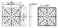 Филтър  Evercool Plastic - 92mm