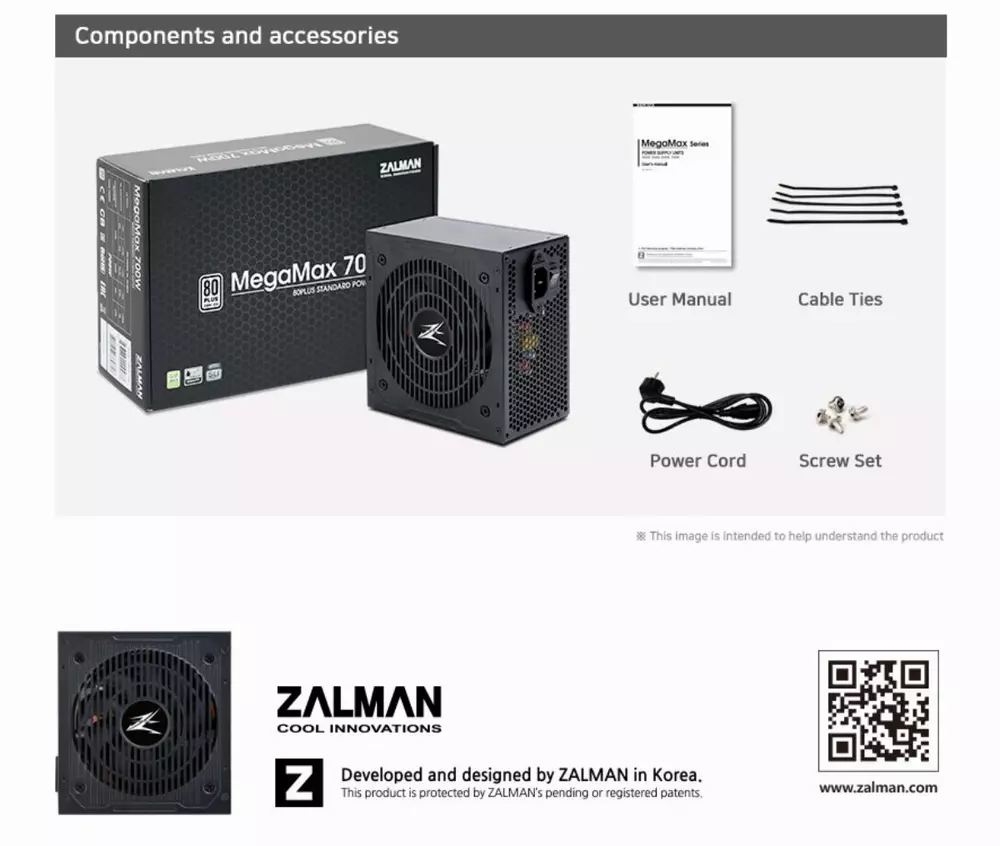 Захранване Zalman MegaMax ZM700-TXII 700W 80+ PSU