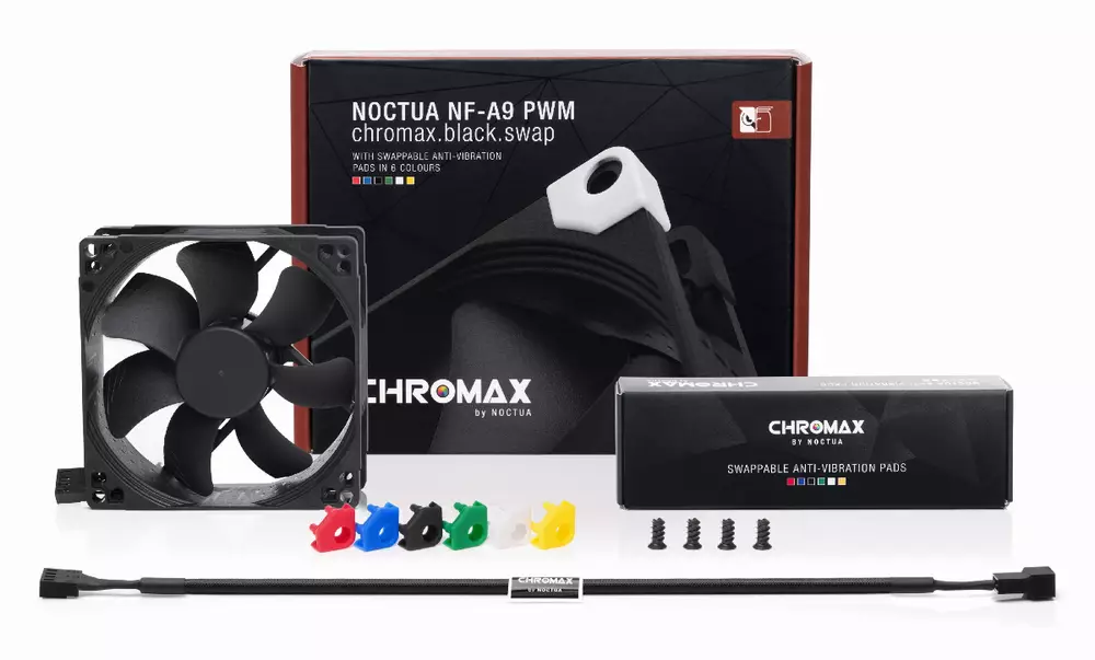Вентилатор Noctua 92mm NF-A9 PWM chromax.black.swap