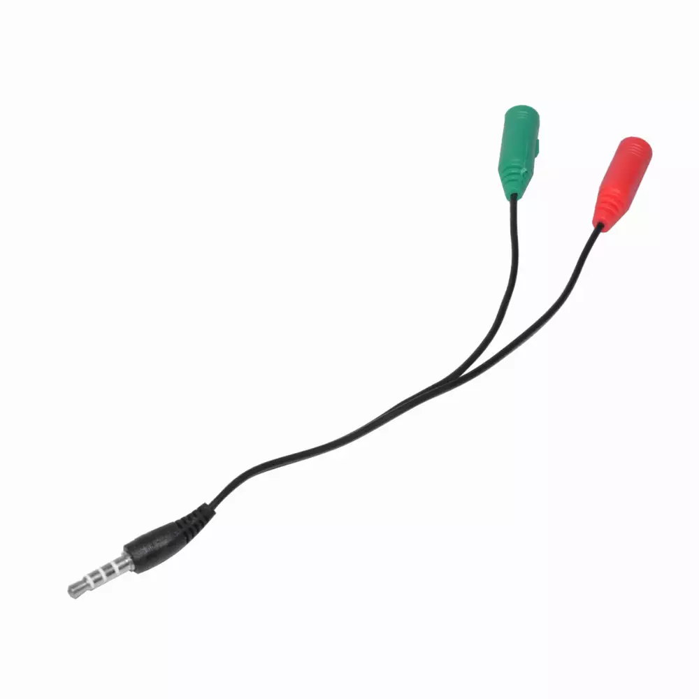 Makki преходник Adapter 3.5mm 4pin M / 2 x 3.5mm F - MAKKI-CBL-SP35