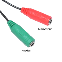 Makki преходник Adapter 3.5mm 4pin M / 2 x 3.5mm F - MAKKI-CBL-SP35