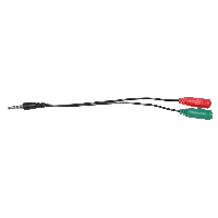 Makki преходник Adapter 3.5mm 4pin M / 2 x 3.5mm F - MAKKI-CBL-SP35