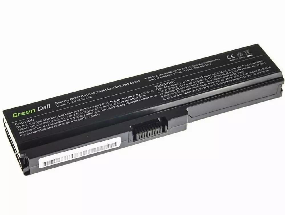 Батерия  за лаптоп Toshiba Satellite C650 C650D C660 C660D L650D L655 L750 PA3635U PA3817U 10.8V  4400 mAh GREEN CELL