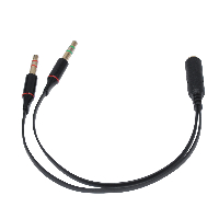 Makki преходник Adapter 3.5mm 4pin F / 2 x 3.5mm M - MAKKI-CBL-SP40