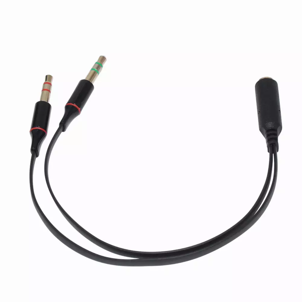 Makki преходник Adapter 3.5mm 4pin F / 2 x 3.5mm M - MAKKI-CBL-SP40