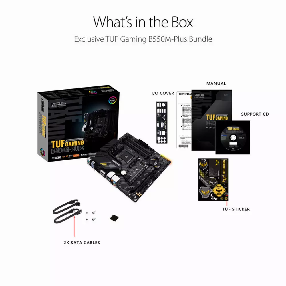 Дънна платка ASUS TUF GAMING B550M-PLUS - 90MB14A0-M0EAY0