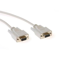 Кабел ACT AK2315, VGA женско - VGA женско, 1.8 м, 9 pin, Бял, булк опаковка