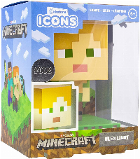 Статуетка Paladone Minecraft: Alex Icon Light BDP