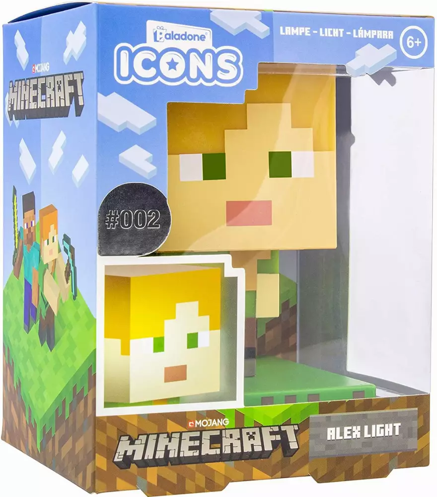 Статуетка Paladone Minecraft: Alex Icon Light BDP