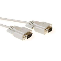 Кабел ACT AK2185, D-sub 9 pin мъжко - D-sub 9 pin мъжко, 1.8м, Бял, булк