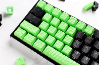 Капачки за механична клавиатура Ducky Green 31-Keycap Set Rubber Backlit Double-Shot US Layout