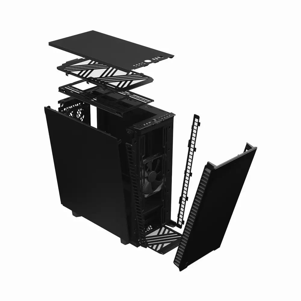 Кутия Fractal Define 7 Compact Black ATX Case - FD-C-DEF7C-01