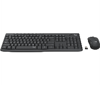 Kомплект безжични клавиатура с мишка Logitech MK295 Silent, Графит