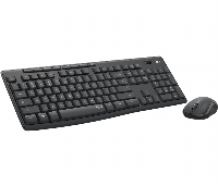 Kомплект безжични клавиатура с мишка Logitech MK295 Silent, Графит