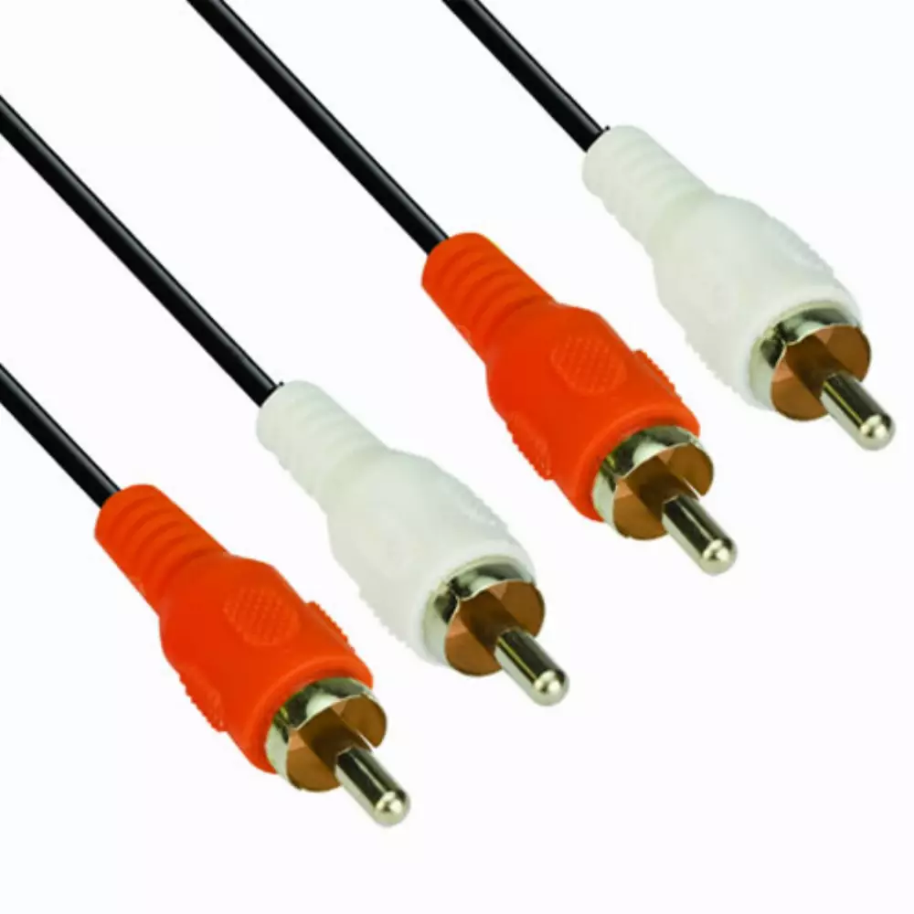 VCom Аудио Кабел RCA 2x M / RCA 2x M - CV022-1.5m