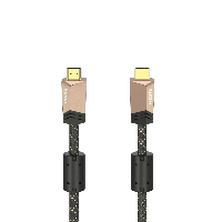 Кабел HAMA Premium, HDMI мъжко - HDMI мъжко, 1.5 м, Ферит, Позлатени конектори
