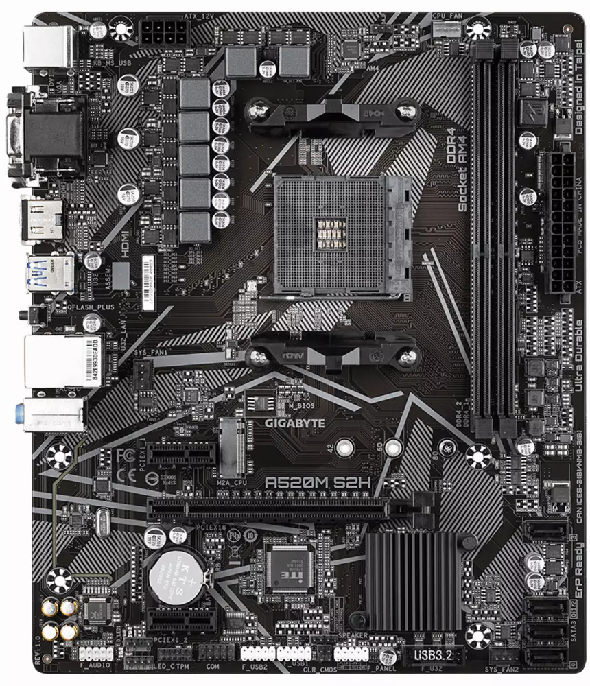 Дънна платка GIGABYTE A520M S2H