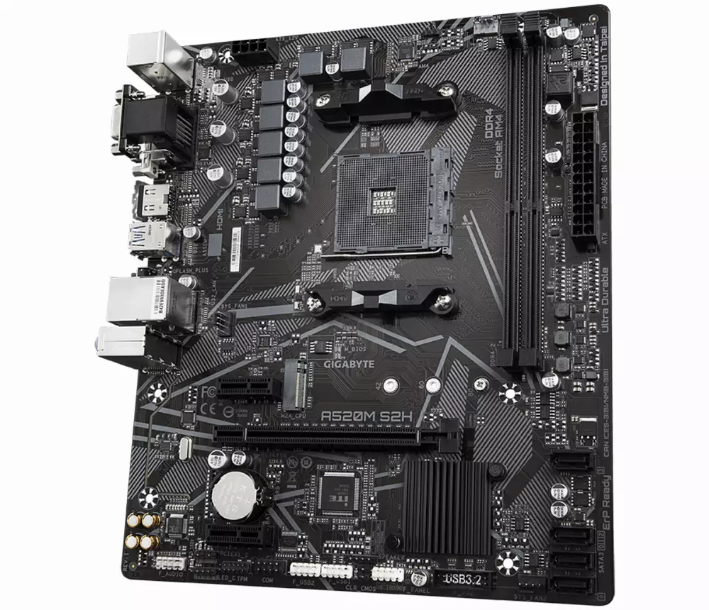 Дънна платка GIGABYTE A520M S2H