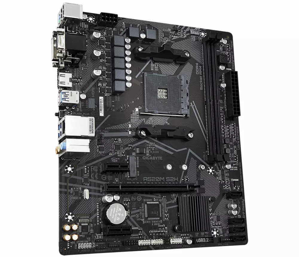 Дънна платка GIGABYTE A520M S2H