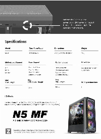 Кутия Zalman N5 MF 4 x 120mm Fixed RGB