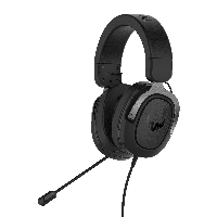 Геймърски слушалки ASUS TUF Gaming H3 Gun Metal 7.1 Virtual surround sound