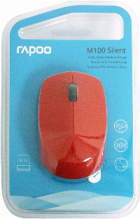 Мишка RAPOO M100 Silent Wireless/Безжична Red