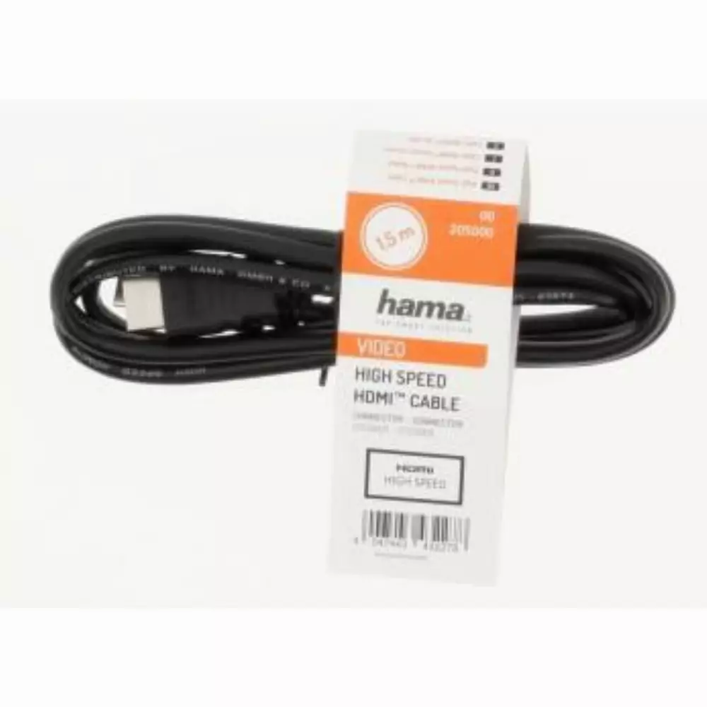 Кабел HAMA HDMI 205000, мъжко-мъжко, 1.5 м, Екраниран