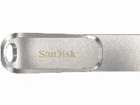 USB памет SanDisk Ultra Dual Drive Luxe, 64GB, USB 3.1 Gen 1, USB-C, Сребрист