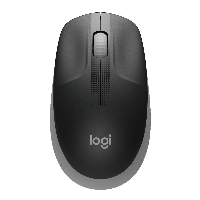 Безжична оптична мишка LOGITECH M190 Full-Size, USB, 1000 dpi, 3 бутона, Светло Сив