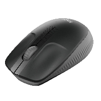 Безжична оптична мишка LOGITECH M190 Full-Size, USB, 1000 dpi, 3 бутона, Тъмно сив