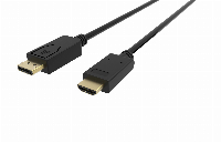 Кабел VCom Display Port M / HDMI M - 4K 60Hz - CG609-1.8m