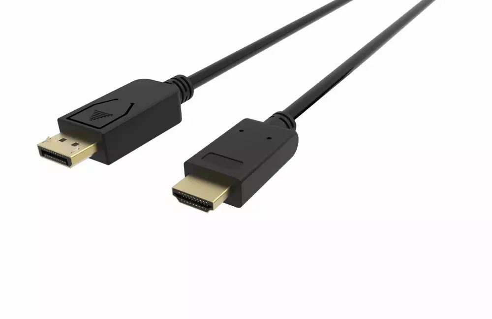 Кабел VCom Display Port M / HDMI M - 4K 60Hz - CG609-1.8m