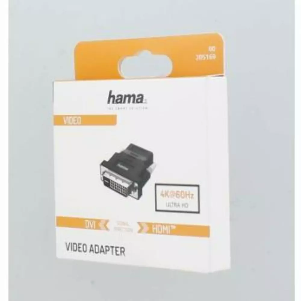 Адаптер HAMA  DVI-D Dual Link мъжко- HDMI женско, Ultra-HD, 4K